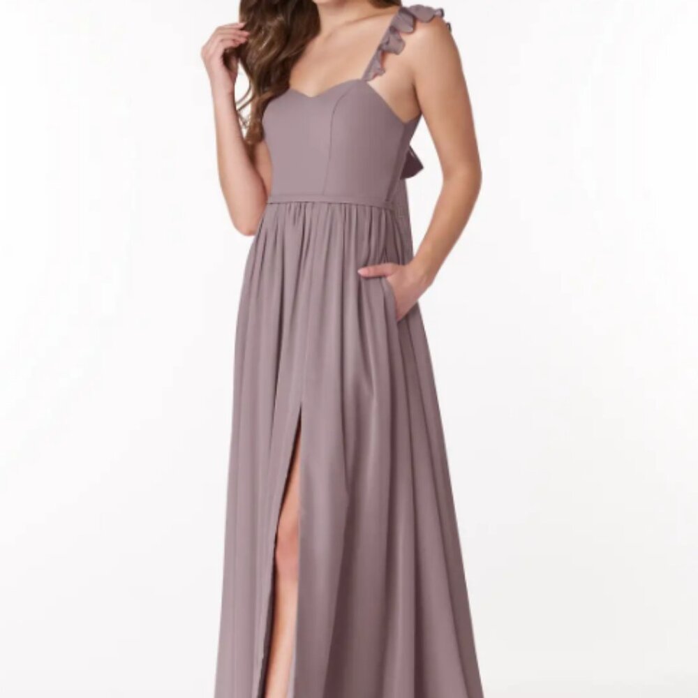 Azazie Metz Dress in Shadow, Size 2